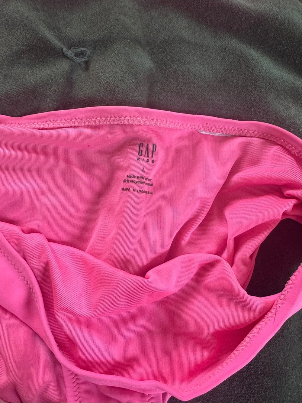 GAP Bright Pink 3-Piece Girls Swim Set - Rash Guard, Tank Top & Bottoms